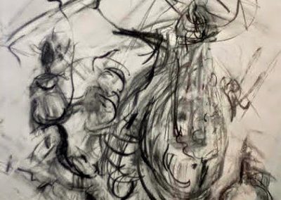 Wendy Rolt, Still Life Drawing, Charcoal on Paper.