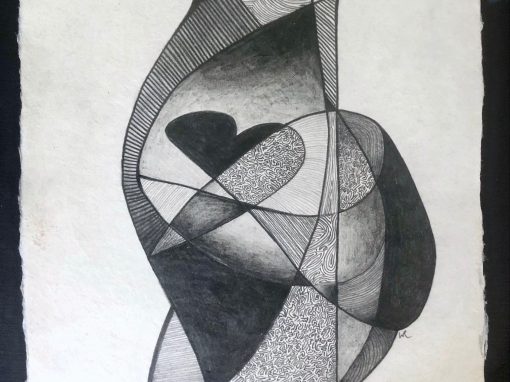 A4 on handmade paper using graphite pencil 2022