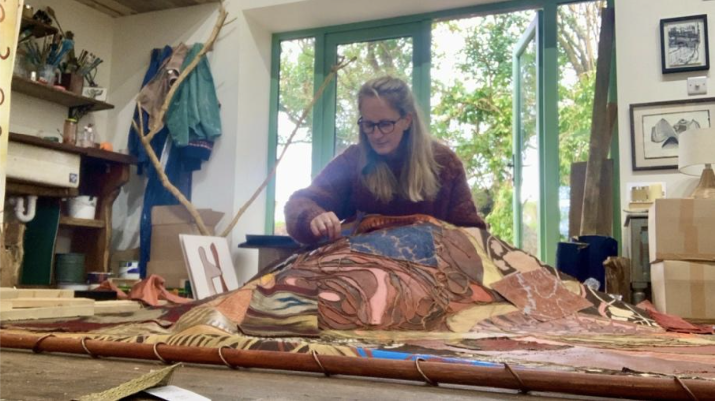 Wendy Rolt in her studio